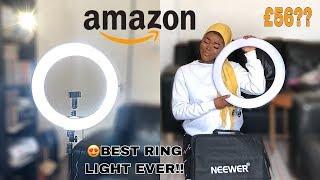 AFFORDABLE 18” inch NEEWER RING LIGHT FROM AMAZON Unboxing+Review