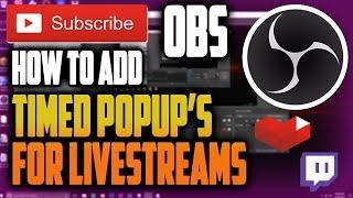 OBS Timed Pop-Ups Tutorial (2021) Working !!