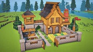 Minecraft: Medieval Survival Base Tutorial | Easy