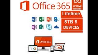 Microsoft Office 365 – 5 Devices – 5TB OneDrive – Worldwide Lifetime License