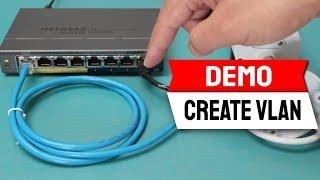How to Create VLAN in a NetGear Switch (GS 108PE)