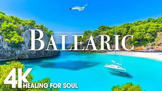 BALEARIC NATURE in 4K UHD Drone Film + Relaxing Piano Music for Stress Relief, Sleep, Spa, Yoga,Cafe