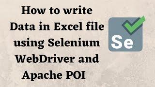 How to write Data into Excel file | How to write Data in Excel file using Selenium WebDriver