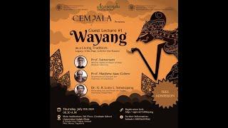 Guest Lecture: “Wayang as a Living Tradition: Legacy from the Past, Gift for the Future”