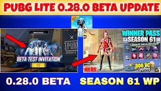 Pubg Lite 0.28.0 IS HERE | Season 61 Winner Pass Pubg Lite | Pubg Lite New Update || Season 62 Wp