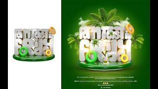 HOW TO DESIGN A 3D TEXT FLYER - PART 1 - FREE C4D PROJECT