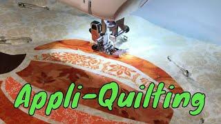 Appli-Quilting a Pumpkin Wall Hanging