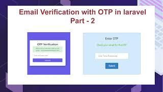 Email verification with OTP in Laravel | Email OTP verification laravel part (2)