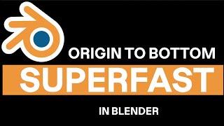 Blender: How to quickly move origin to bottom.