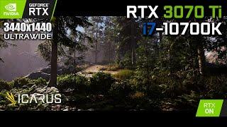 ICARUS - RTX 3070 Ti & i7-10700K | Epic & Optimal Settings 3440x1440 (RTX On/Off)