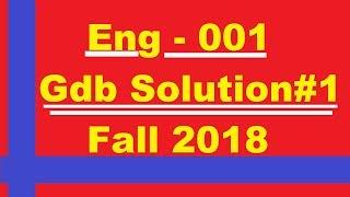 Eng001 Gdb Solution # 1