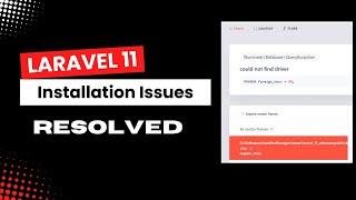 Laravel 11 Issues | Laravel 11 Installation Issues