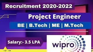 WIPRO Off Campus Drive For 2022 Batch | WIPRO Recruitment 2021 | WIPRO Hiring 2020 Batch