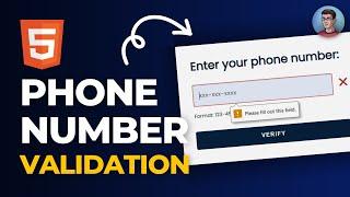 HTML Tips and Tricks (Part 3): Add Phone Number Validation in HTML #Shorts