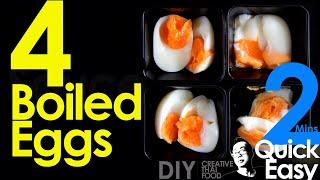 4 Boiled Eggs from 4 Timings
