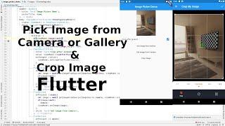 Flutter image picker and image cropper example with flutter state management provider