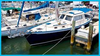 The PERFECT Sailboat for a Couple to Go ANYWHERE [Full Tour] Learning the Lines