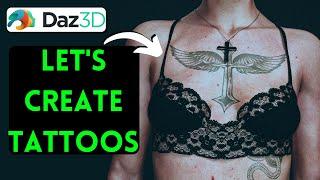 Daz Studio | How to create tattoos for Daz3D characters?