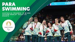 Gold For Australia In Mixed 4x100m Medley Relay 34 Points  | Paralympic Games