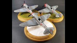 Building three 1/48th scale Gavia La-7s