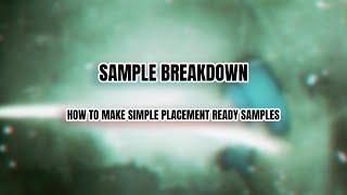 SAMPLE BREAKDOWN | HOW TO MAKE SIMPLE PLACEMENT READY SAMPLES