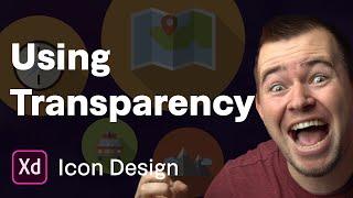 Using Transparency to Cast Icon Shadows In Adobe XD | Ep 18/30 [Icon Design in Adobe XD]