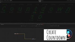 How to create number countdown. DaVinci Resolve.