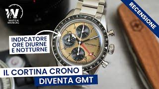 Echo Neutra Cortina 1956 Cronografo GMT, la nuova creazione del marchio italiano