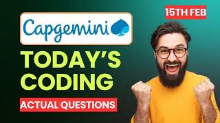 Latest | Capgemini Coding Questions 2024 | Capgemini Previous Year Questions | UBK Anna
