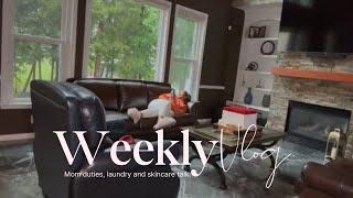 Weekly Vlog - mom duties, laundry, and skincare talk.