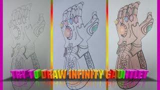 How To Draw Infinity Gauntlet of Thanos | The Avengers | #ALLURINGART