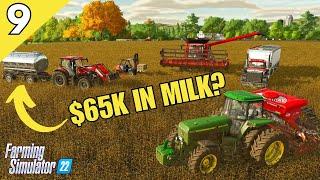 I Made 65K Selling Milk! -  White Farm EP9 | Farming Simulator 22