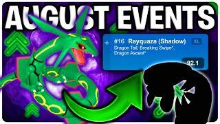 AUGUST WILL BE INSANE! *NEW* SHADOW RAYQUAZA, POSSIBLE FOSSILS AND MORE! | GO BATTLE LEAGUE