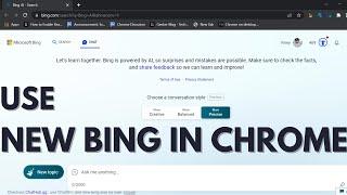 How to Use 'New Bing Chat AI' in Google Chrome or Any Browser