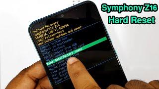 Symphony Z16 Hard Reset / Pattern Unlock / Factory Reset / Without PC |