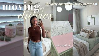 MOVING VLOG  | organizing my walk-in closet + diy wall art + laundry room upgrades + more!