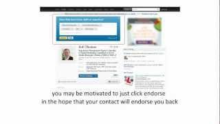 How to get the best out of LinkedIn Endorsements - 3 Top Tips.