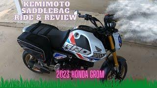 Kemimoto Saddle Bag Ride and Review (Grom)