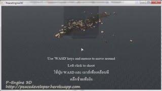 PeaceEngine3D Domino Real-Time Physics simulation