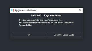 How To Get Prod Keys In Ryunjinx!