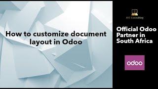 How to customize document layout in Odoo