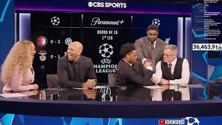 Live on CBS ft. Thierry Henry, Jamie Carragher, Micah Richards & others.. ️