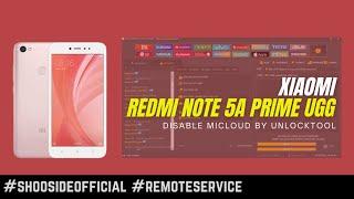 XIAOMI REDMI NOTE 5A PRIME (UGG) DISABLE MICLOUD #remoteservice