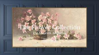 Vintage Flower Painting • Vintage Art for TV • 2 hours of painting • Romantic Ambience