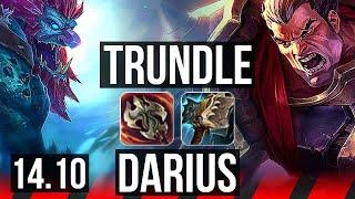 TRUNDLE vs DARIUS (TOP) | 66% winrate, 6 solo kills | EUW Master | 14.10