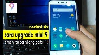 how to update / upgrade miui 9 xiaomi redmi 4x global stable no root