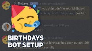 How to Setup Birthday Bot Discord | Birthdyas announcement | Techie Gaurav