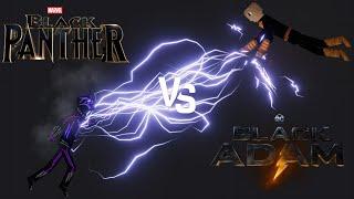 Black Panther vs Black Adam in People Playground