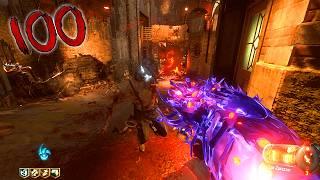 No Commentary Shadows Of Evil Round 100 In 2024! (Black Ops 3) (Classic Gums)