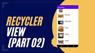 Click on Recycler view item (Part 02)